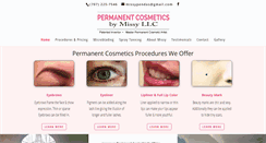 Desktop Screenshot of permanentcosmeticsbymissy.com